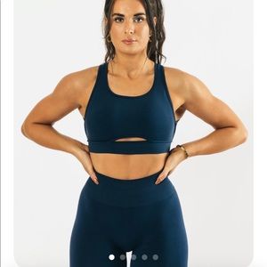 Alphalete Trinity Bra - Tuxedo Blue - XS